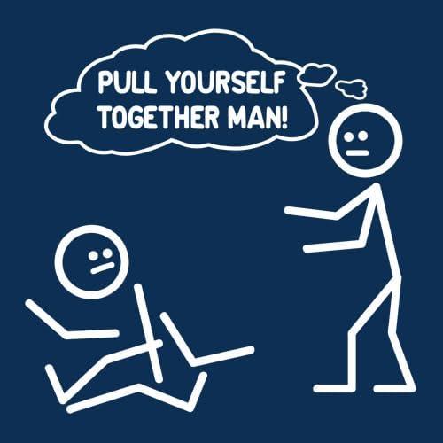 imagePull Yourself Together Man Stick Graphic Tees for Men  Novelty Sarcastic Funny ShirtsBlack