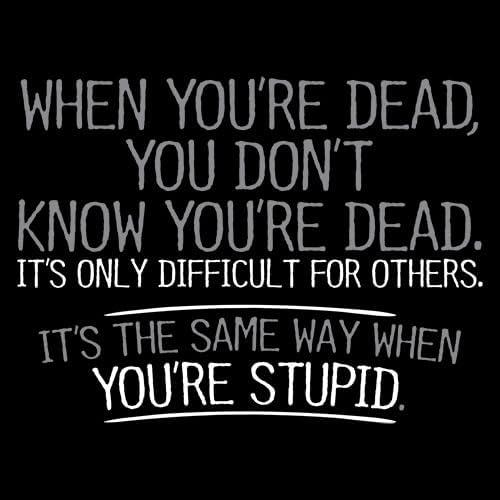 imageWhen Youre Dead Difficult Sarcastic Graphics Tees for Men  Novelty Funny TShirts Mens  Adult Humor Graphics T ShirtsNavy