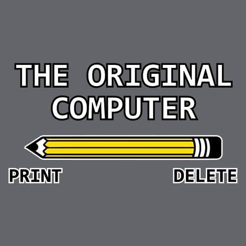 imageThe Original Computer Vintage Retro Sarcastic Mens Tees  Novelty Funny Graphics TShirts  Casual Graphics Funny T ShirtCoral