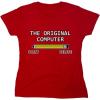 imageThe Original Computer Vintage Retro Sarcastic Mens Tees  Novelty Funny Graphics TShirts  Casual Graphics Funny T ShirtRed