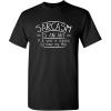 imageSarcasm is an Art  Funny T Shirts for Mens with Humor  Graphic Novelty Sarcastic Funny T Shirts for MenBlack