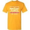 imageEvery Day Thousands of Innocent Plants are Killed by Vegetarians Joke Novelty TShirts for Men  Adult Humor Graphics TeesGold