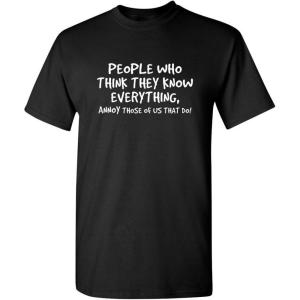 imageAnnoy Those of Us That Do Graphic Novelty Sarcastic Funny T ShirtBlack