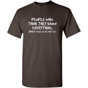 imageAnnoy Those of Us That Do Graphic Novelty Sarcastic Funny T ShirtBrown