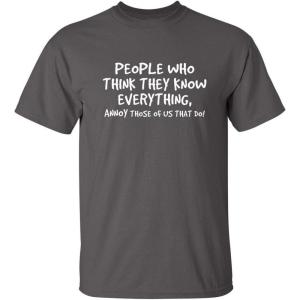 imageAnnoy Those of Us That Do Graphic Novelty Sarcastic Funny T ShirtCharcoal