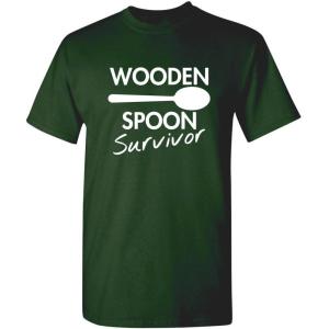 imageWooden Spoon Survivor Funny Humor Tee  Mens TShirts Casual Style  Bold Mens Graphic Novelty Sarcastic TShirtsForest