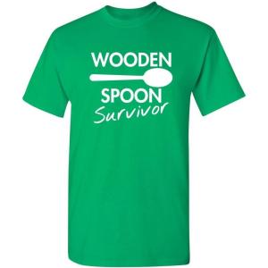imageWooden Spoon Survivor Funny Humor Tee  Mens TShirts Casual Style  Bold Mens Graphic Novelty Sarcastic TShirtsIrish