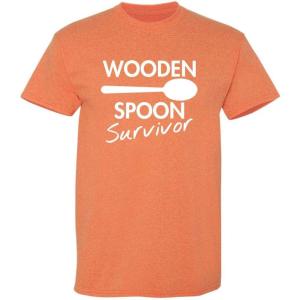 imageWooden Spoon Survivor Funny Humor Tee  Mens TShirts Casual Style  Bold Mens Graphic Novelty Sarcastic TShirtsSunset