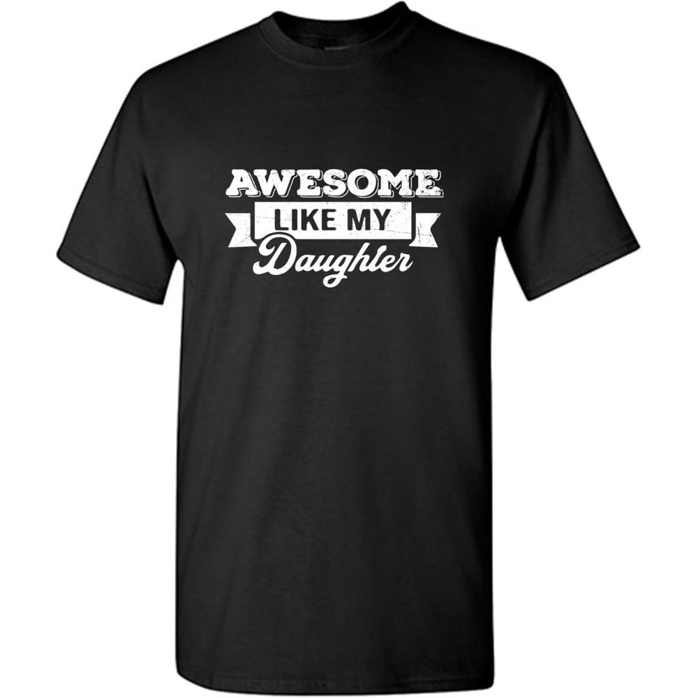 imageAwesome Like My Daughter Graphic Mens Novelty Funny T ShirtBlack