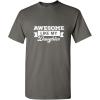 imageAwesome Like My Daughter Graphic Mens Novelty Funny T ShirtCharcoal