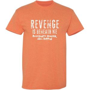 imageRevenge is Beneath Me Mens Graphics Novelty TShirts  Casual Funny Sarcastic Tees for MenSunset