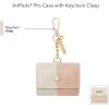 imageAnne Klein Faux Leather Case for Apple AirPods ProBeigeBlush Pink