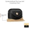 imageAnne Klein Faux Leather Case for Apple AirPods ProBlackGold