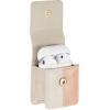 imageAnne Klein Faux Leather Case for Apple AirPodsBeigeBlush Pink