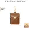 imageAnne Klein Faux Leather Case for Apple AirPodsHoney BrownGold