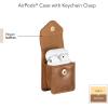 imageAnne Klein Faux Leather Case for Apple AirPodsHoney BrownGold