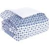 imageAnne Klein Isola Striped Comforter Set with Decorative Pillows FullQueen BlueFullQueen