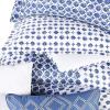 imageAnne Klein Isola Striped Comforter Set with Decorative Pillows FullQueen BlueFullQueen