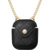 imageAnne Klein Faux Leather Case for Apple AirPodsBlackGold