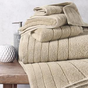 imageAnne Klein 6Piece Reverie Towel Set 2 Bath Towels 2 Hand Towels 2 Wash Cloths 100 Cotton Light GreySand