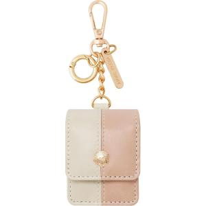 imageAnne Klein Faux Leather Case for Apple AirPodsBeigeBlush Pink