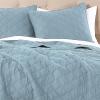 imageAnne Klein 100 Cotton Classic Diamond 3 Piece Quilt Set FullQueen Light Aqua