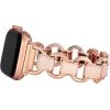 imageAnne Klein Fashion Chain Bracelet for Apple Watch Secure Adjustable Apple Watch Replacement Band Fits Most WristsBlush PinkRose Gold