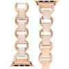 imageAnne Klein Fashion Chain Bracelet for Apple Watch Secure Adjustable Apple Watch Replacement Band Fits Most WristsBlush PinkRose Gold