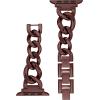 imageAnne Klein Fashion Chain Bracelet for Apple Watch Secure Adjustable Apple Watch Replacement Band Fits Most WristsBrown