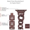 imageAnne Klein Fashion Chain Bracelet for Apple Watch Secure Adjustable Apple Watch Replacement Band Fits Most WristsBrown