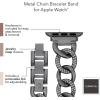 imageAnne Klein Fashion Chain Bracelet for Apple Watch Secure Adjustable Apple Watch Replacement Band Fits Most WristsGunmetal
