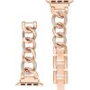 imageAnne Klein Fashion Chain Bracelet for Apple Watch Secure Adjustable Apple Watch Replacement Band Fits Most WristsRose Gold