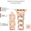 imageAnne Klein Fashion Chain Bracelet for Apple Watch Secure Adjustable Apple Watch Replacement Band Fits Most WristsRose Gold