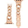 imageAnne Klein Fashion Chain Bracelet for Apple Watch Secure Adjustable Apple Watch Replacement Band Fits Most WristsRose GoldTone