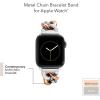 imageAnne Klein Fashion Chain Bracelet for Apple Watch Secure Adjustable Apple Watch Replacement Band Fits Most WristsSilverRose Gold
