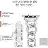 imageAnne Klein Fashion Chain Bracelet for Apple Watch Secure Adjustable Apple Watch Replacement Band Fits Most WristsSilverTone
