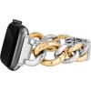 imageAnne Klein Fashion Chain Bracelet for Apple Watch Secure Adjustable Apple Watch Replacement Band Fits Most WristsTwo Tone