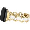 imageAnne Klein Fashion Chain Bracelet for Apple Watch Secure Adjustable Apple Watch Replacement Band Fits Most WristsWhiteGold