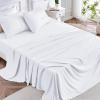 imageAnne Klein Luxurious 4PC King Size Sheet Set  Breathable Cooling ampamp Hotel Quality Sheets for Men and Women  Deep Pocket EasyFit and WrinkleFree  White OekoTex Certified Bed SheetWhite