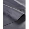 imageAnne Klein Reverie 100 Cotton Solid Sheet Set Twin BlueGreyCharcoal