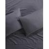 imageAnne Klein Reverie 100 Cotton Solid Sheet Set Twin BlueGreyCharcoal