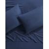 imageAnne Klein Reverie 100 Cotton Solid Sheet Set Twin BlueGreyNavy