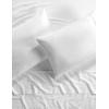 imageAnne Klein Reverie 100 Cotton Solid Sheet Set Twin BlueGreyWhite