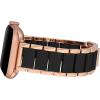 imageAnne Klein Rubberized Fashion Bracelet for Apple Watch Secure Adjustable Apple Watch Replacement Band Fits Most WristsBlackRose Gold