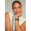 imageAnne Klein Rubberized Fashion Bracelet for Apple Watch Secure Adjustable Apple Watch Replacement Band Fits Most WristsBlackRose Gold