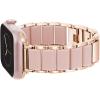 imageAnne Klein Rubberized Fashion Bracelet for Apple Watch Secure Adjustable Apple Watch Replacement Band Fits Most WristsBlush PinkRose Gold