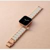 imageAnne Klein Rubberized Fashion Bracelet for Apple Watch Secure Adjustable Apple Watch Replacement Band Fits Most WristsCreamRose Gold