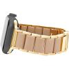 imageAnne Klein Rubberized Fashion Bracelet for Apple Watch Secure Adjustable Apple Watch Replacement Band Fits Most WristsGoldTaupe