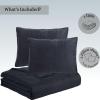imageAnne Klein Torringford 2 Piece Quilt Set Twin BlackBlack