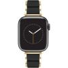 imageAnne Klein Rubberized Fashion Bracelet for Apple Watch Secure Adjustable Apple Watch Replacement Band Fits Most WristsBlackGold